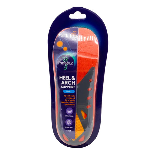 Maseur Footcare Heel & Arch Support Insoles for Men image 2