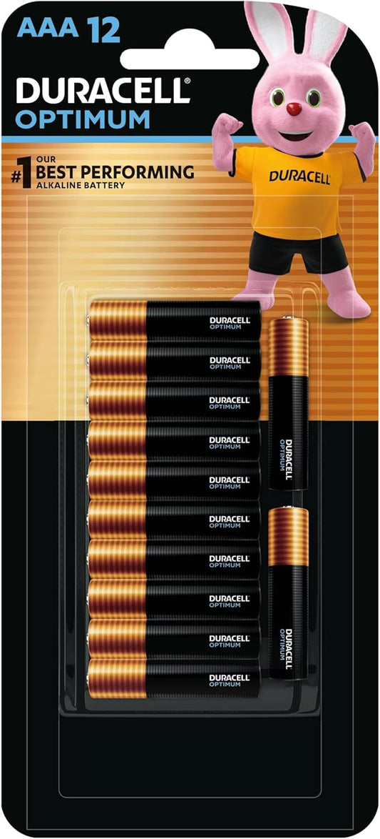 Duracell Optimum AAA Batteries (Pack of 12)