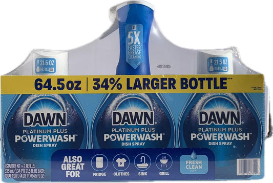 Dawn Platinum Powerwash Fresh Scent 3-Piece Set