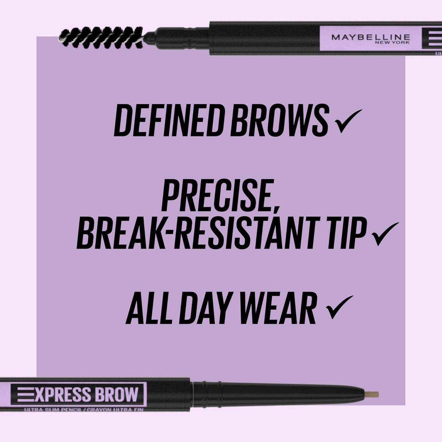 Maybelline Brow Ultra Slim Eyebrow Pencil - Soft Brown image 2