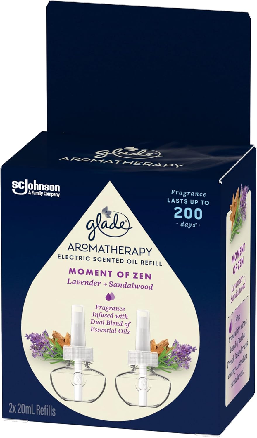 Glade Aromatherapy Electric Scented Oil Refill – Lavender & Sandalwood, 20mL x 2 image 2