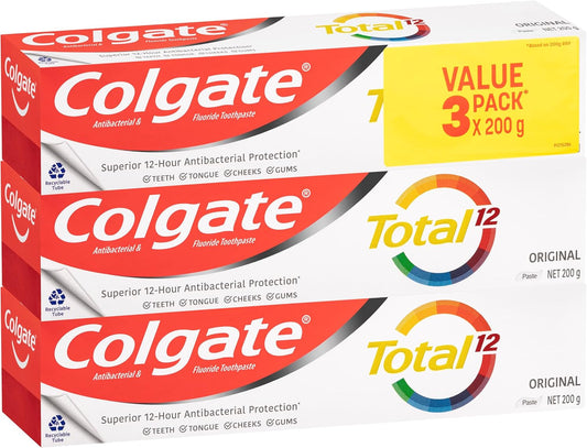 Colgate Total Original Toothpaste Value Pack 3 x 200g