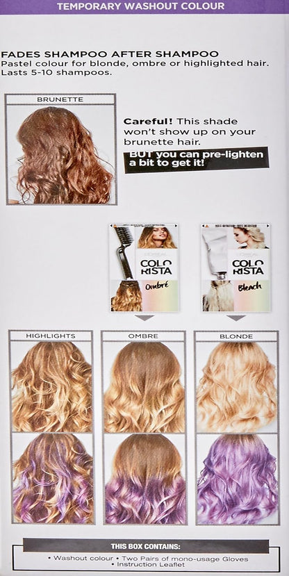 L'Oreal Paris Colourista Washout Purple (Semi-Permanent Hair Colour) image 3