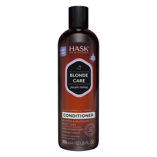 HASK Blonde Care Purple Toning Conditioner, All Shades Blonde, 355ml