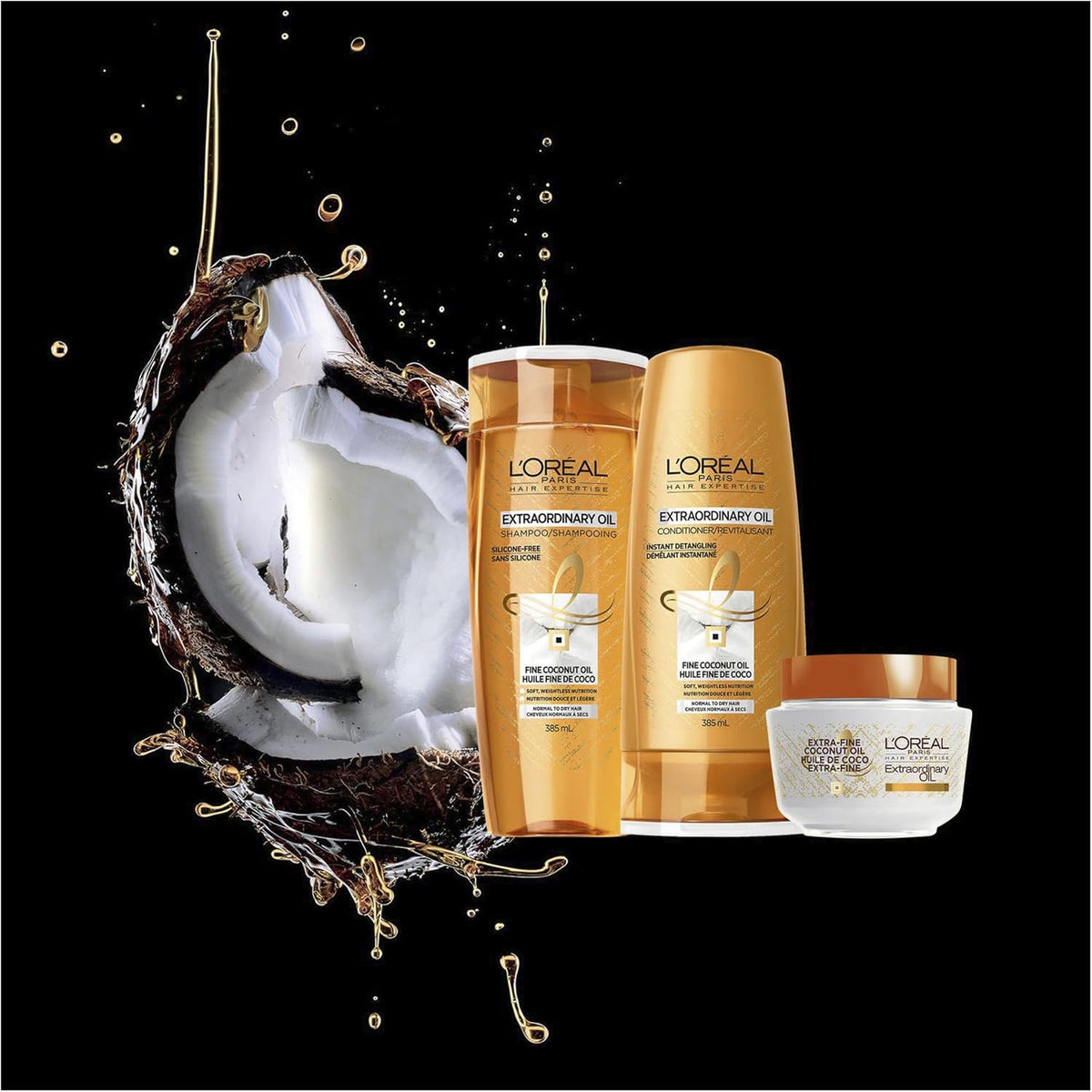 L'Oréal Paris Elvive Extraordinary Oil Coconut Hair Mask 300ml image 9