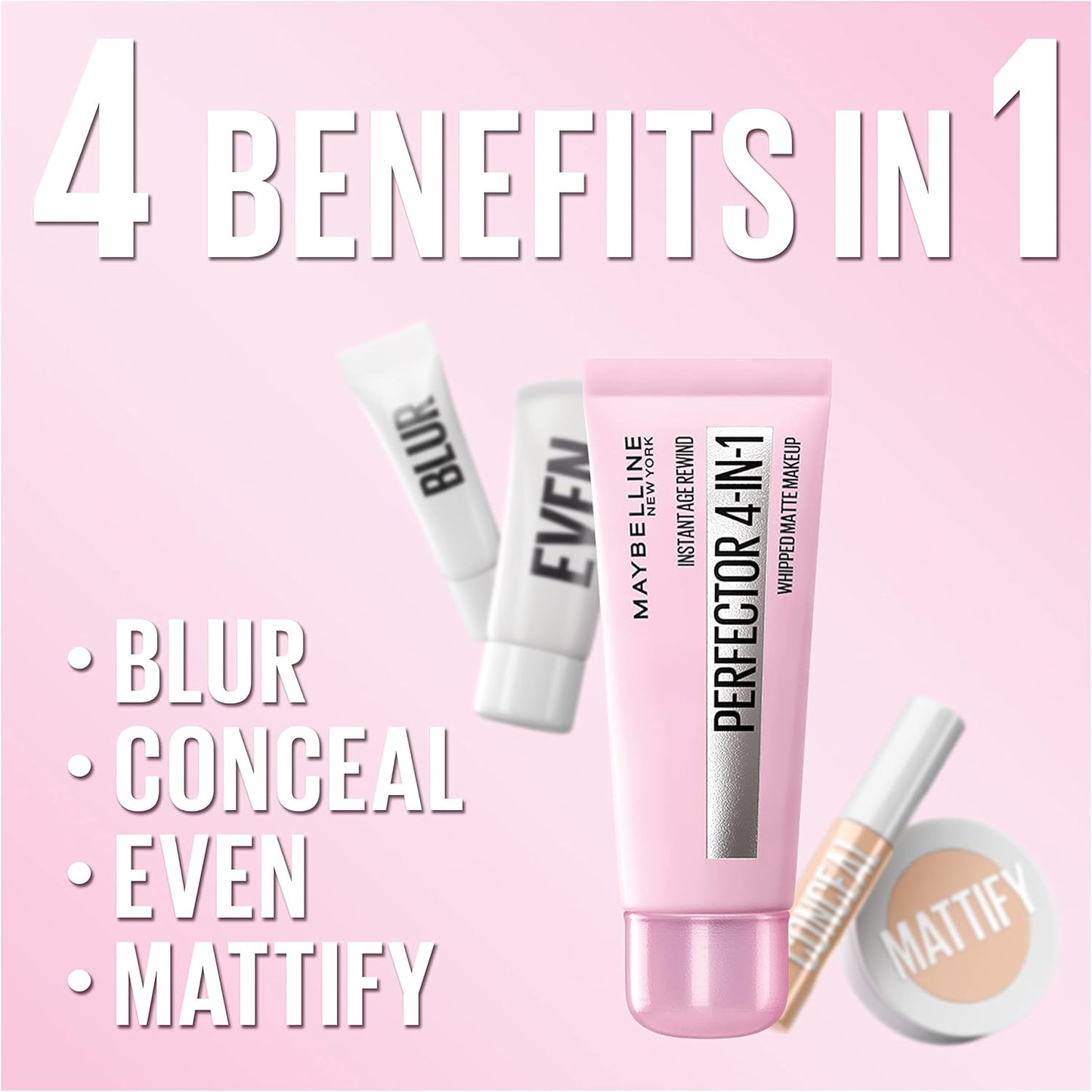 Maybelline Instant Age Rewind Perfector 4-in-1 Glow Makeup - Light Medium image 4