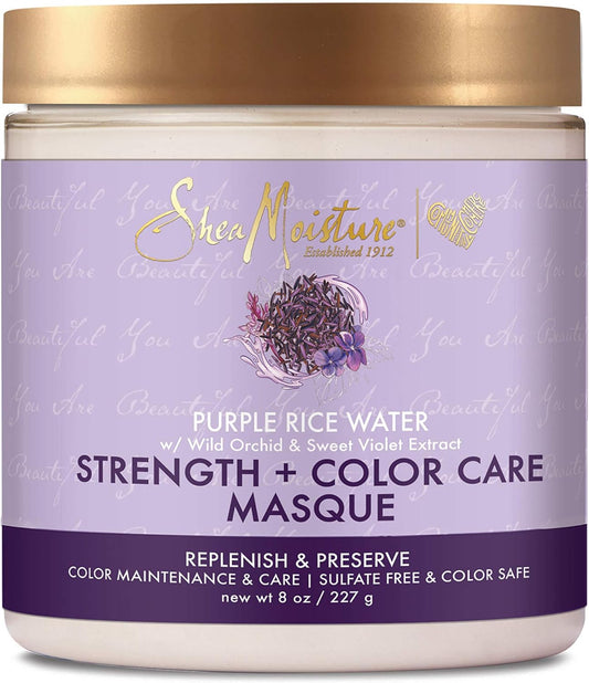 SheaMoisture Purple Rice Water Strength + Color Care Masque 227g