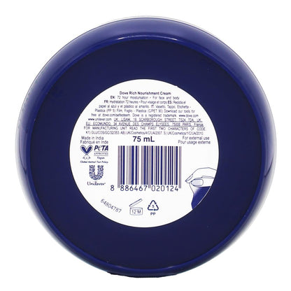 Dove Body Love Rich Nourishment Cream 75mL image 4