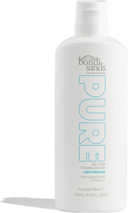 Bondi Sands Pure Self Tan Foaming Water 200ml - Light/Medium