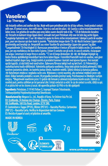 Vaseline Lip Therapy Original Lip Balm 2 Pack x 7g image 3