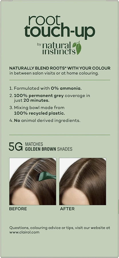 Clairol Root Touch-Up by Natural Instincts 5G Golden Brown Permanent Hair Colour image 2