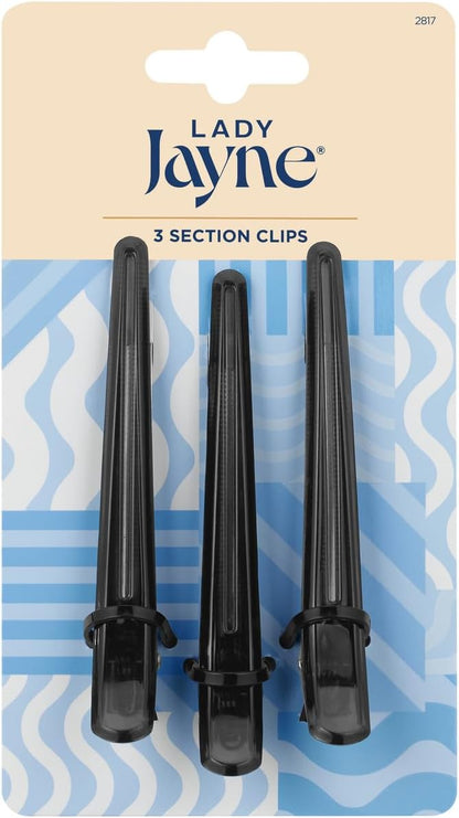 Lady Jayne Section Hair Clips 3 Pack