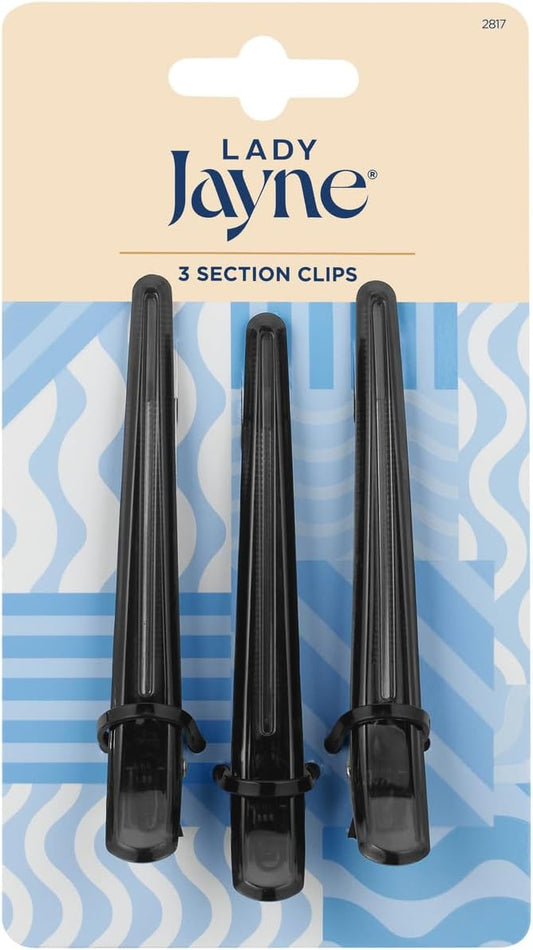 Lady Jayne Section Hair Clips 3 Pack