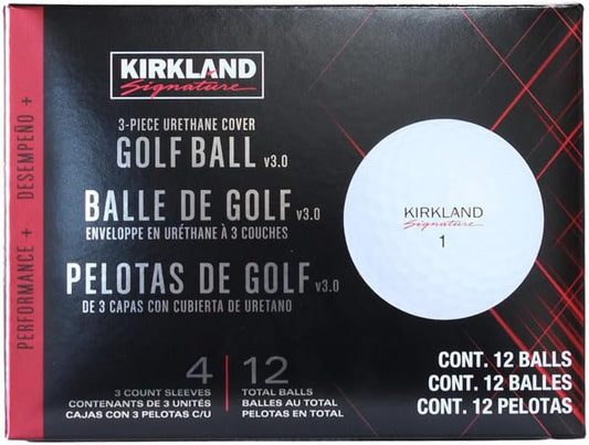 Kirkland Signature Performance+ V3 Golf Balls – 12 Pack