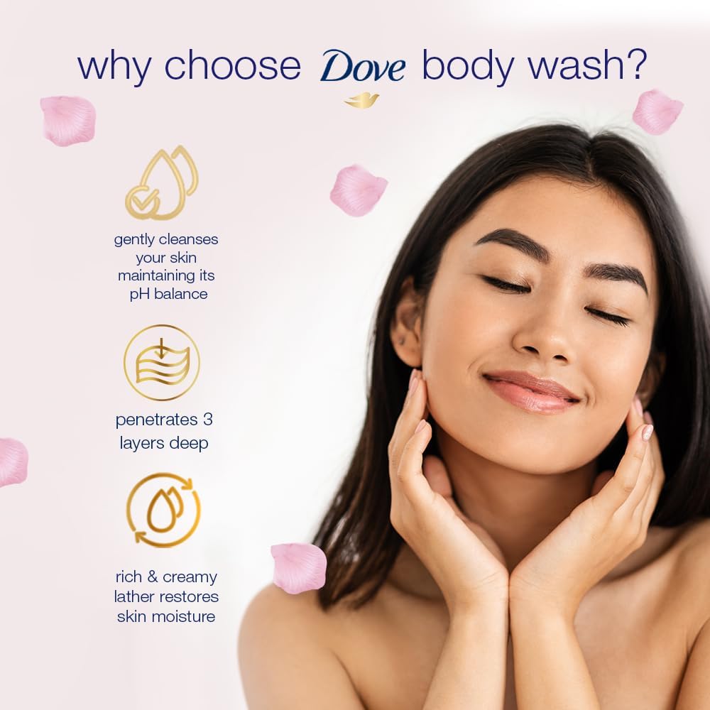 Dove Rose Soothing and Aloe Vera Body Wash 1000 ml image 5