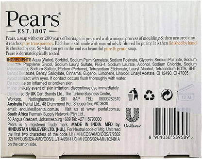 Pears Transparent Soap Bars with Natural Oils – 20 x 125g image 3