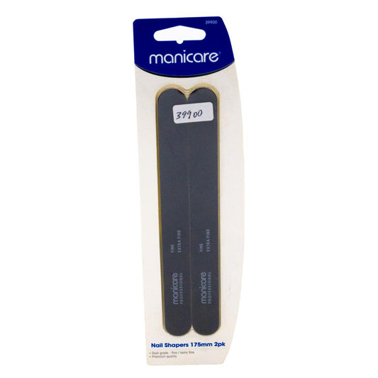 Manicare Nail Shapers Extra Fine/Fine 175mm 2 Pack