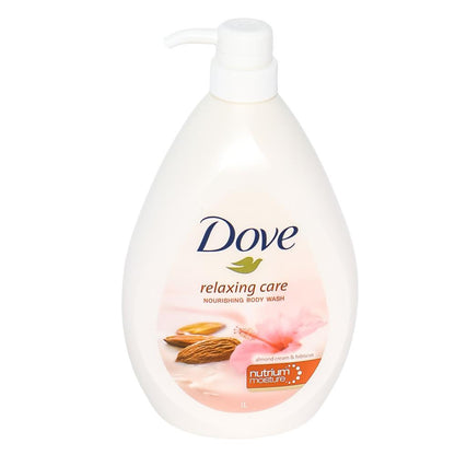 Dove Relaxing Care Nourishing Body Wash 1L - Almond Cream & Hibiscus image 7