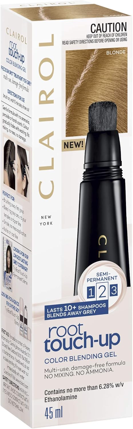 Clairol Root Touch-Up Colour Blending Gel, 8 Blonde, Blends Greys, Ammonia-Free image 6