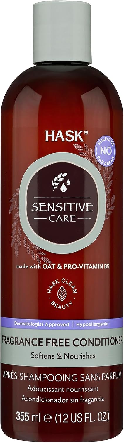 HASK Sensitive Care Fragrance-Free Conditioner, 355ml