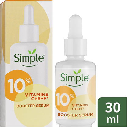 Simple Booster Serum 10% Vitamin C+E+F For Youthful, Glowing Skin 30mL image 7
