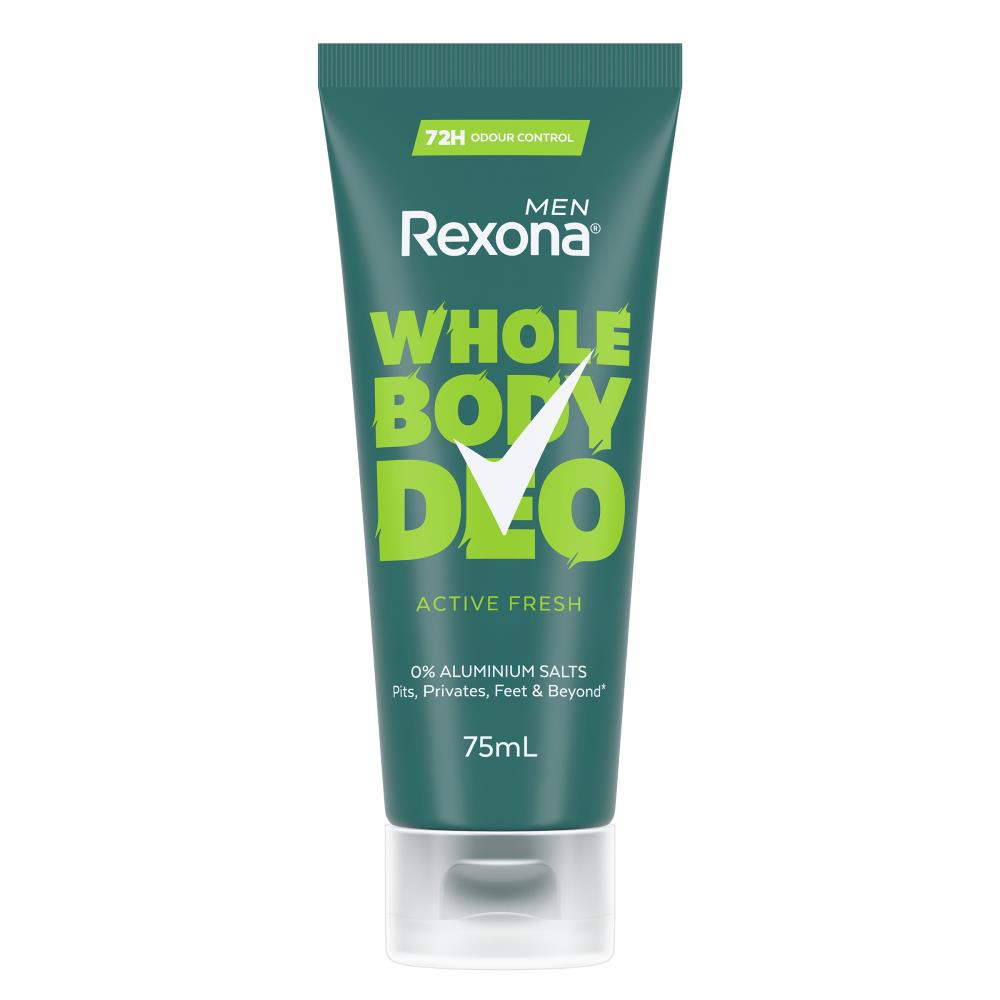 Rexona Men's Active Fresh Whole Body Deodorant Cream 75ml image 5