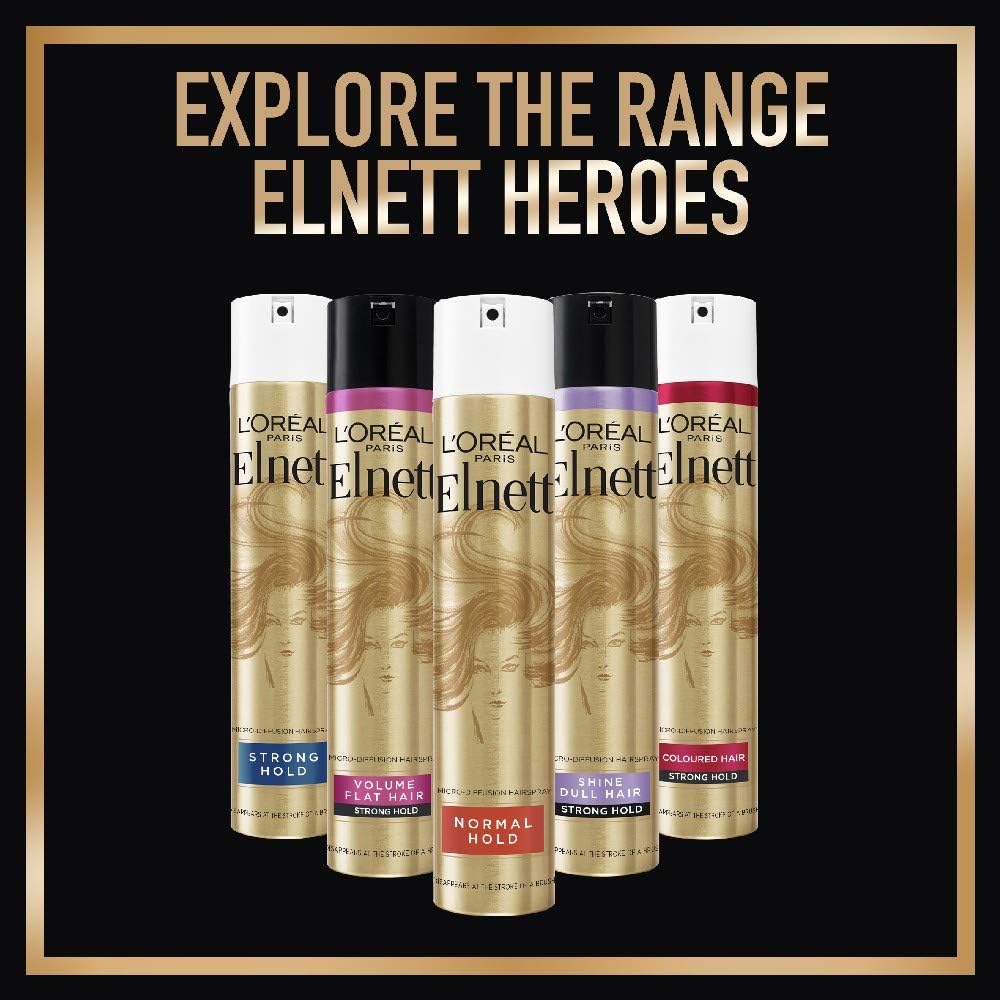 L'Oréal Paris Elnett Satin Extra-Caring Argan Oil Hairspray 75ml image 3