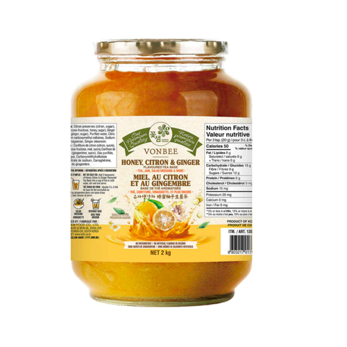 Vonbee Citron & Ginger Honey Tea 2kg