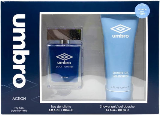 Umbro Action Eau De Toilette and Shower Gel Gift Set