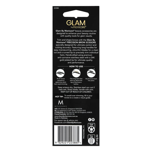 GLAM BY MANICARE PRECISION BROW SCISSORS image 2