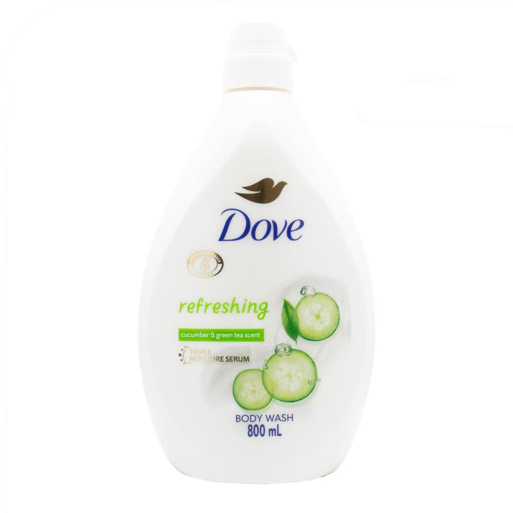 Dove Refreshing Body Wash with Cucumber & Green Tea Scent 800mL image 2