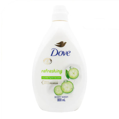 Dove Refreshing Body Wash with Cucumber & Green Tea Scent 800mL image 2