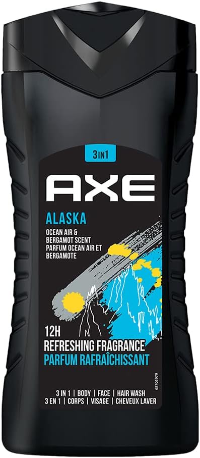 AXE Alaska 3-in-1 Body, Face & Hair Wash for Men, 250ml