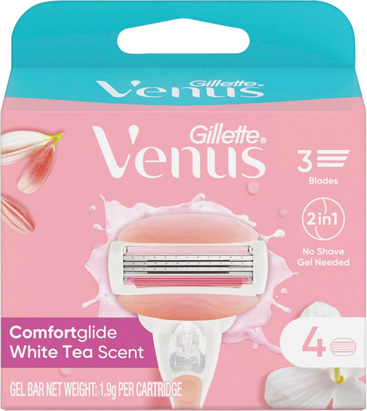 Gillette Venus Comfortglide White Tea Women's Razor Blade Refills