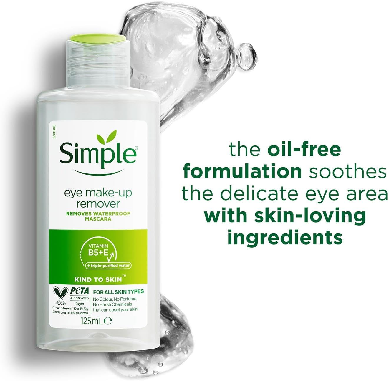 Simple Kind to Skin Eye Make-Up Remover 125ml image 4