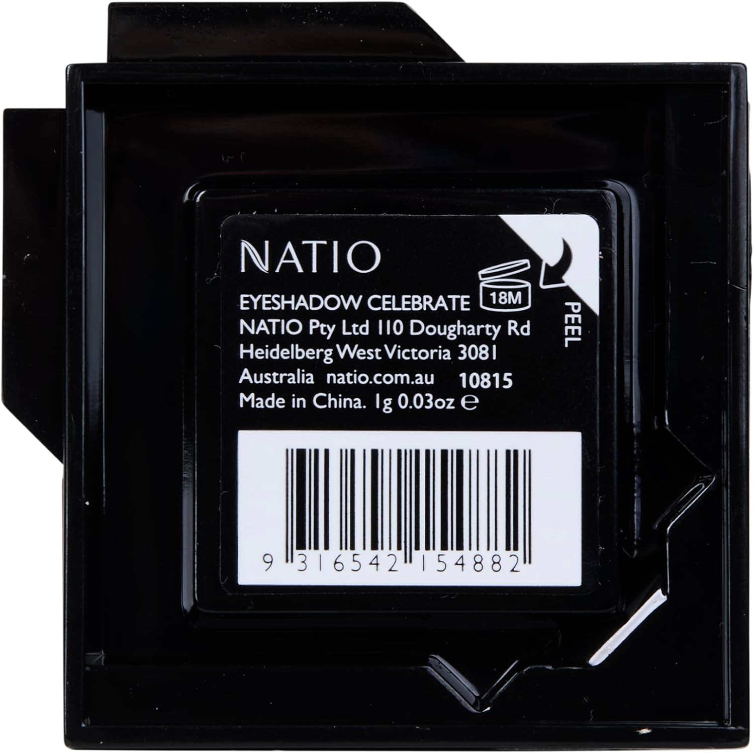 Natio Single Eyeshadow Celebrate – Champagne Gold Metallic image 3
