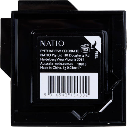 Natio Single Eyeshadow Celebrate – Champagne Gold Metallic image 3