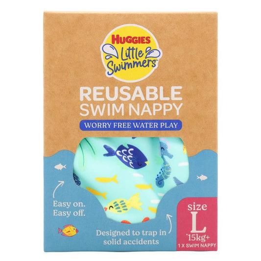 Huggies Little Swimmers Reusable Swim Nappy Large (15+kg) Under The Sea 1 PACK