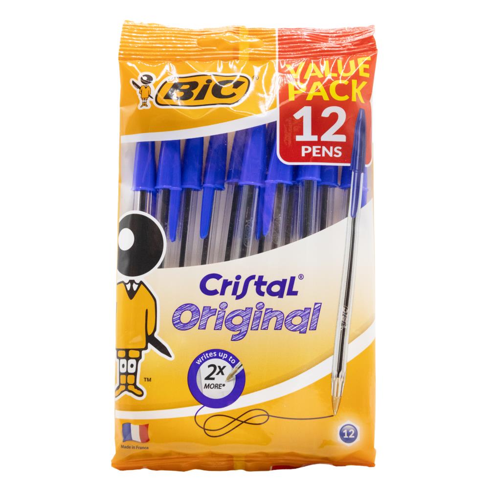 BIC Cristal Original Ballpoint Pens - Blue 12 Pack image 7