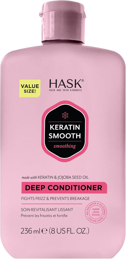 HASK Smooth Keratin Deep Conditioner Treatment, 236ml