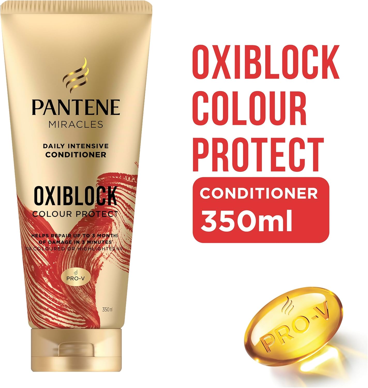 Pantene Miracles Oxiblock Colour Protect Daily Intensive Conditioner 350ml image 8