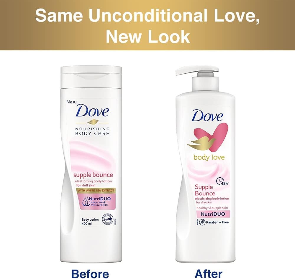 Dove Body Love Supple Bounce Body Lotion 400mL for Dry Skin image 6