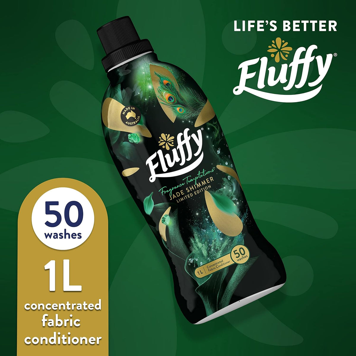 Fluffy Jade Shimmer Fabric Softener 1L image 9