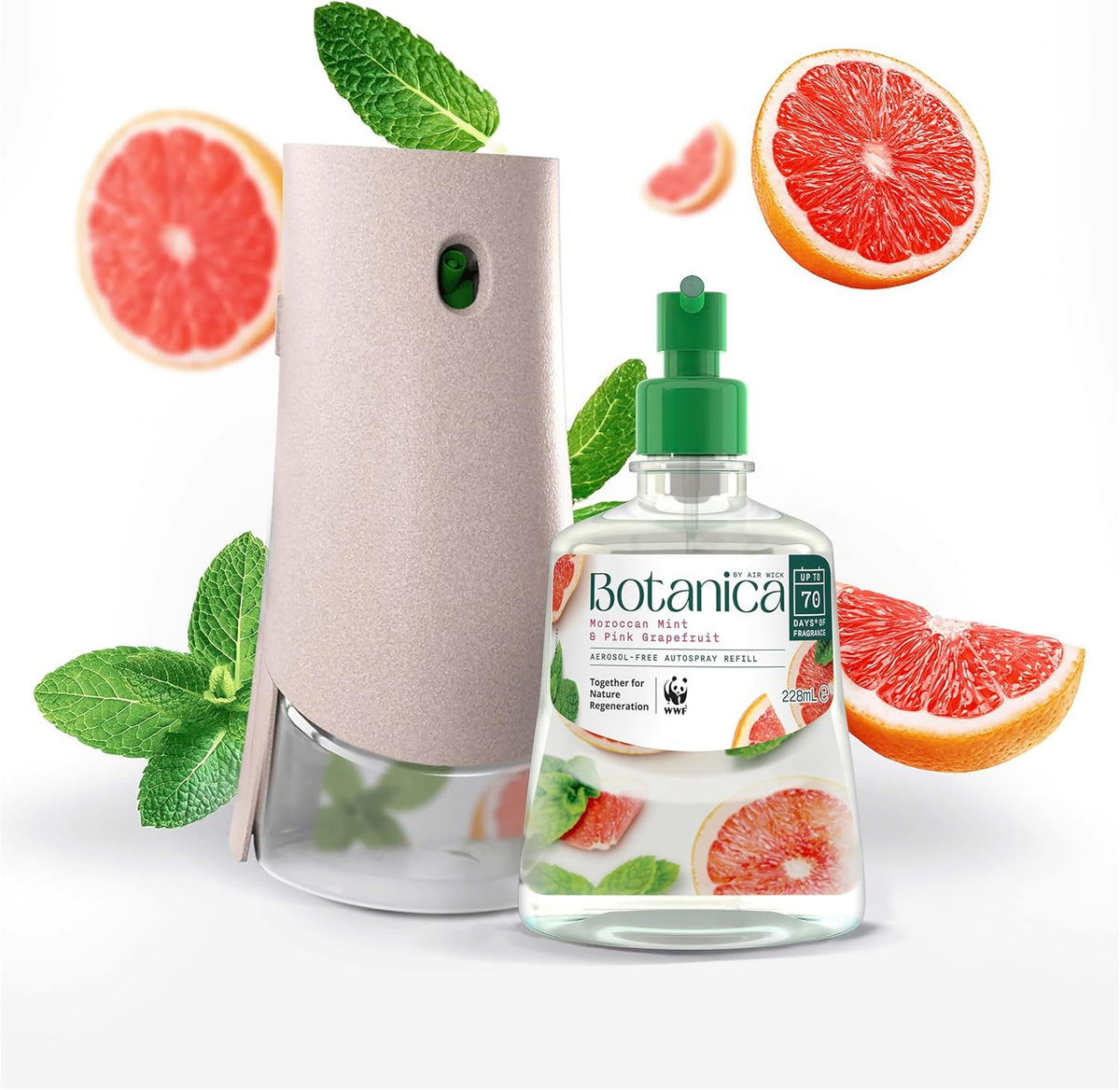 Botanica by Air Wick Moroccan Mint & Pink Grapefruit Automatic Spray Refill 228mL image 8