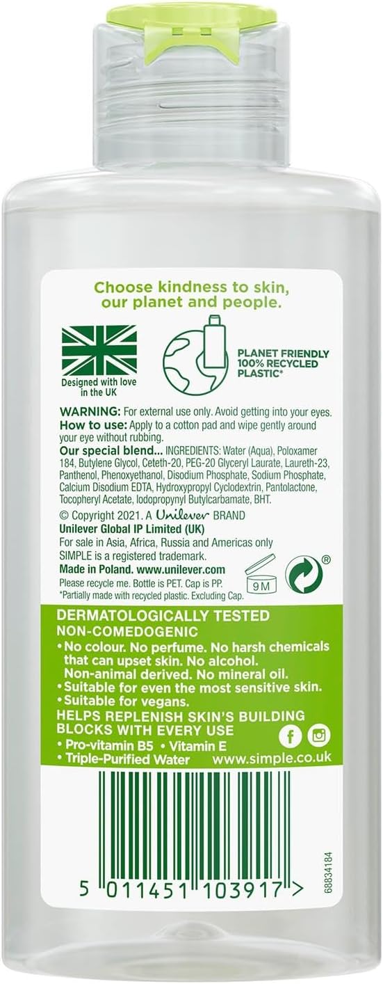Simple Kind to Skin Eye Make-Up Remover 125ml image 2