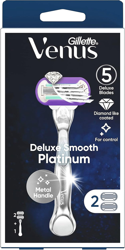 Gillette Venus Deluxe Smooth Platinum Women's Razor