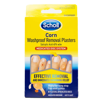 Scholl Waterproof Corn Removal Plasters with Medicated Discs for Fast Corn Treatment & Pain Relief image 4