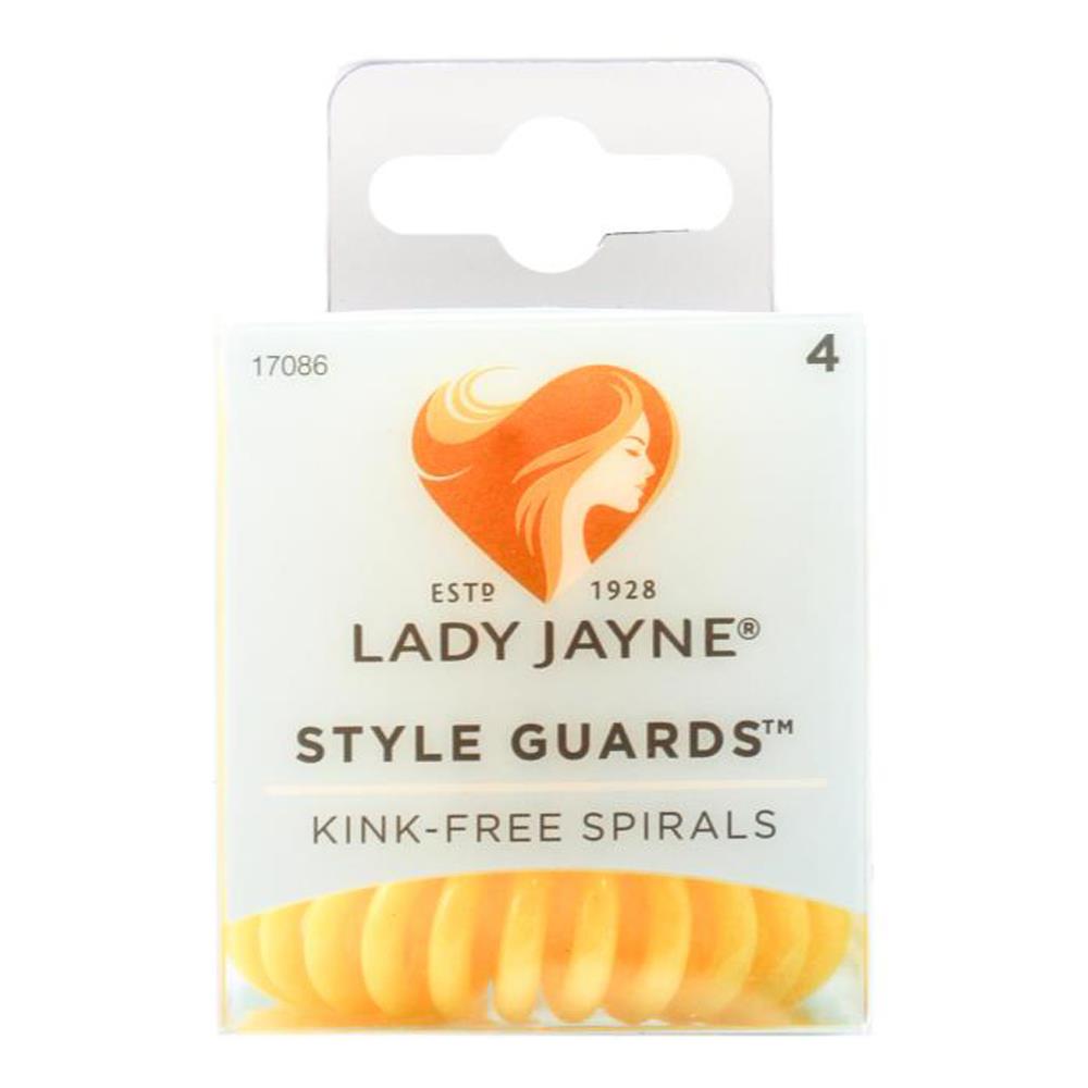 Lady Jayne Style Guards Kink-Free Spirals, Yellow (Pack of 4) image 4