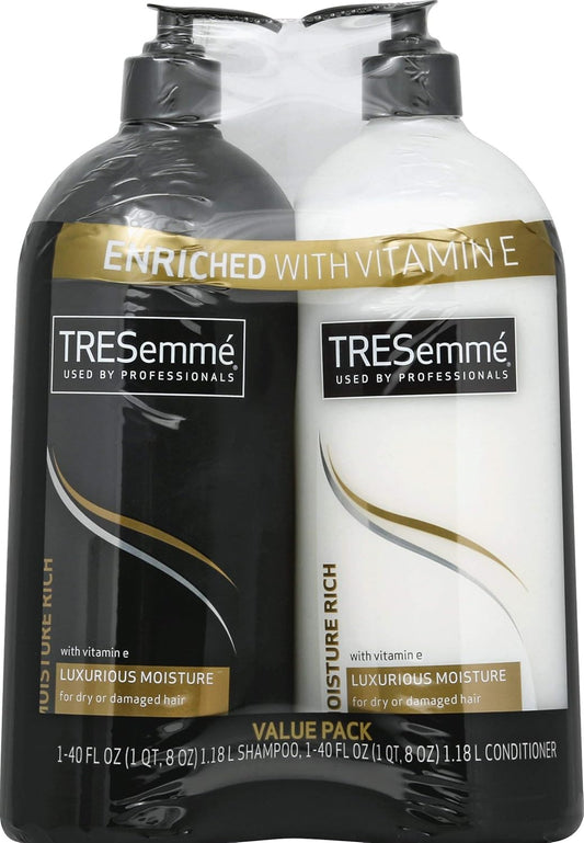 TRESemme Moisture Rich Shampoo & Conditioner Value Pack 2 x 1.18 L