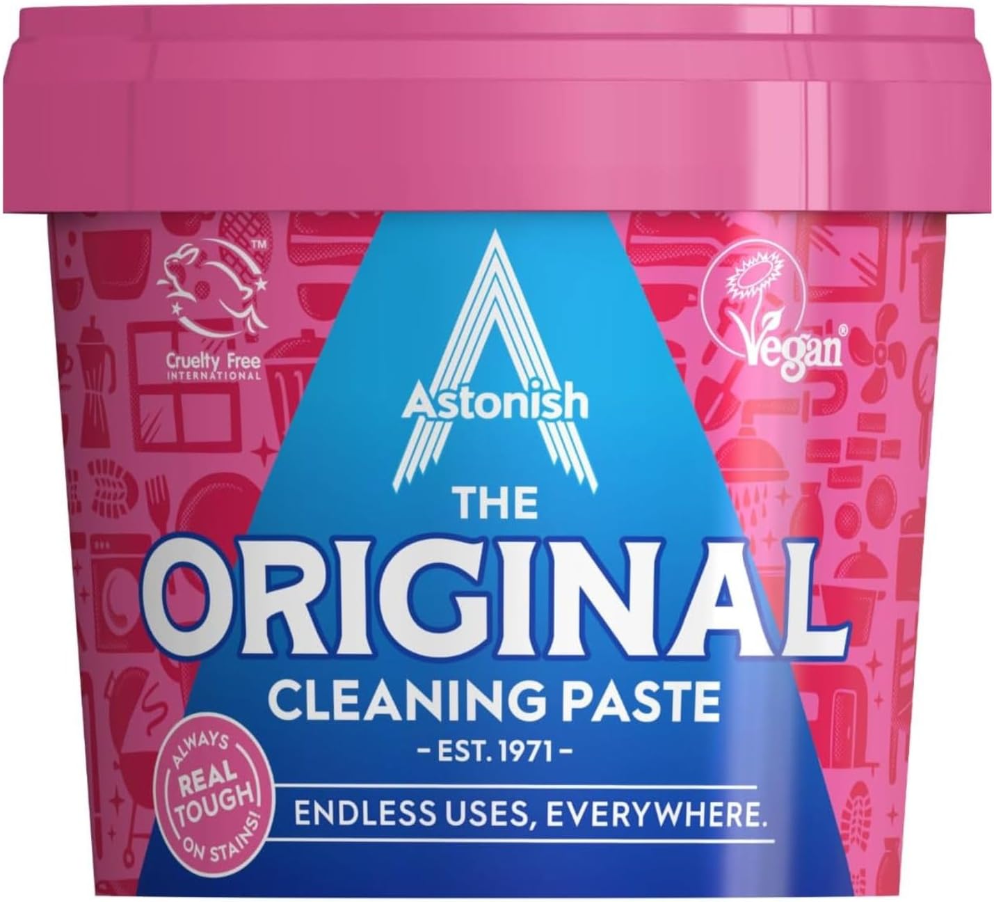 Astonish The Original Cleaning Paste 500g – Multi-Purpose, Chemical-Free, Mandarin & Peaches Scent